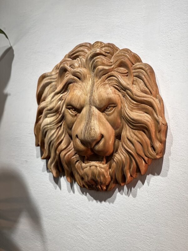 Lion Wood Sculpture - Image 13